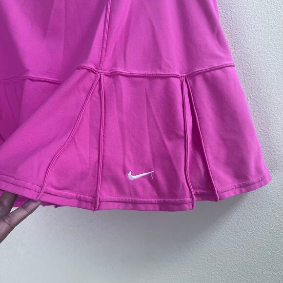 NIKE Women's DRI-FIT Pickleball Tennis Golf Pink Skort Shorts Size Small Preppy - Picture 3 of 7